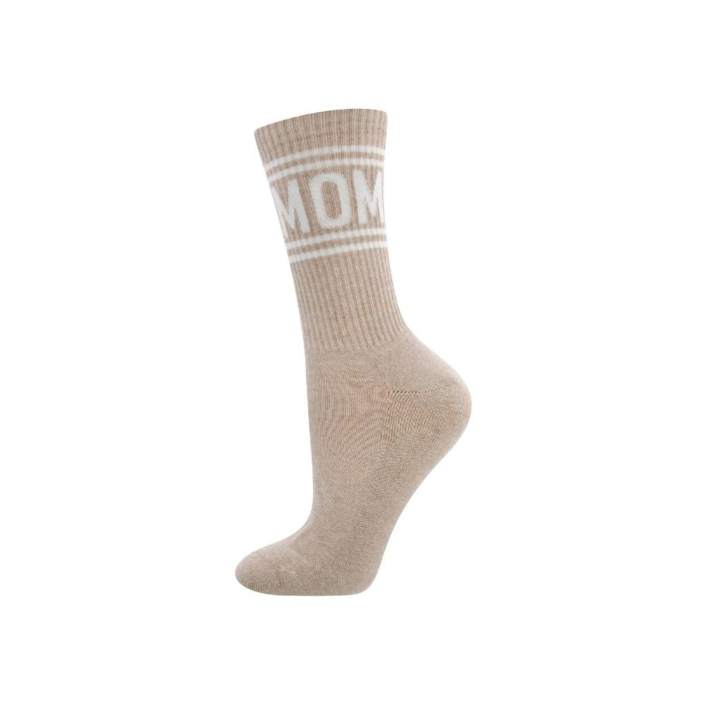 Ewers Paire de chaussettes assorties "MOM" Beige
