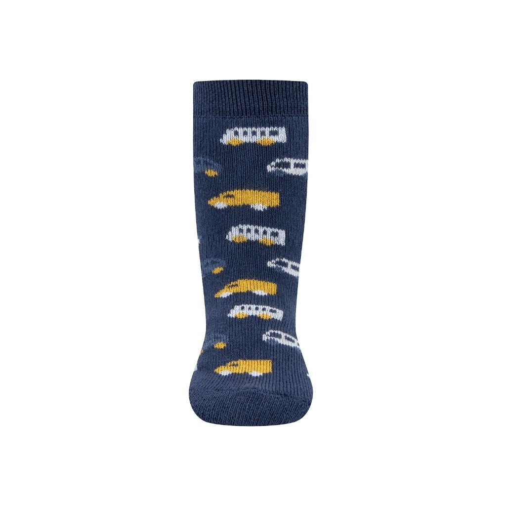 Ewers Paire de chaussettes antidérapantes Voiture bleu unisexe
