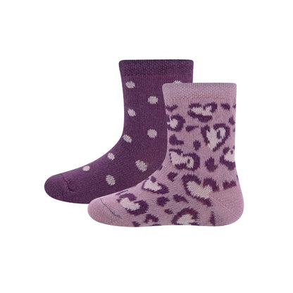 Ewers Paire de chaussettes Fashion violet unisexe - 2 pièces