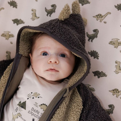 Feetje Veste avec capuche bouclette Rawrsome Green 