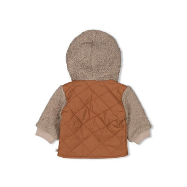 Feetje Veste bouclette avec capuche Wild World Brown