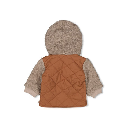 Feetje Veste bouclette avec capuche Wild World Brown