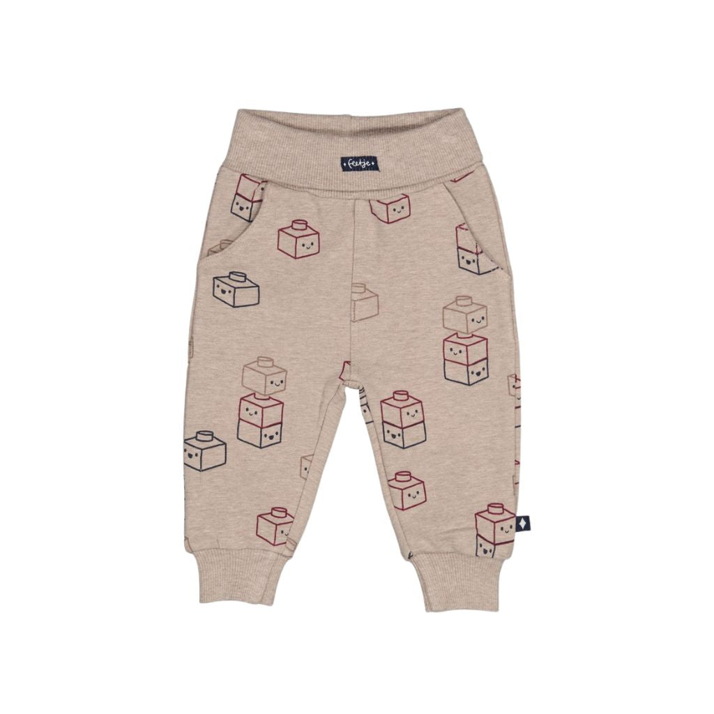 Feetje Pantalon Built For Fun Garçons Taupe Melange 