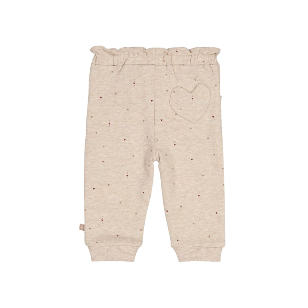 Feetje Broek AOP My Little Love Meisjes Taupe Melange