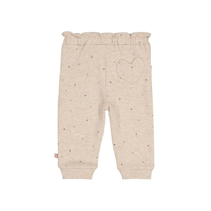 Feetje Broek AOP My Little Love Meisjes Taupe Melange