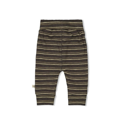 Feetje Broek rib met streep Rawrsome Anthracite melange