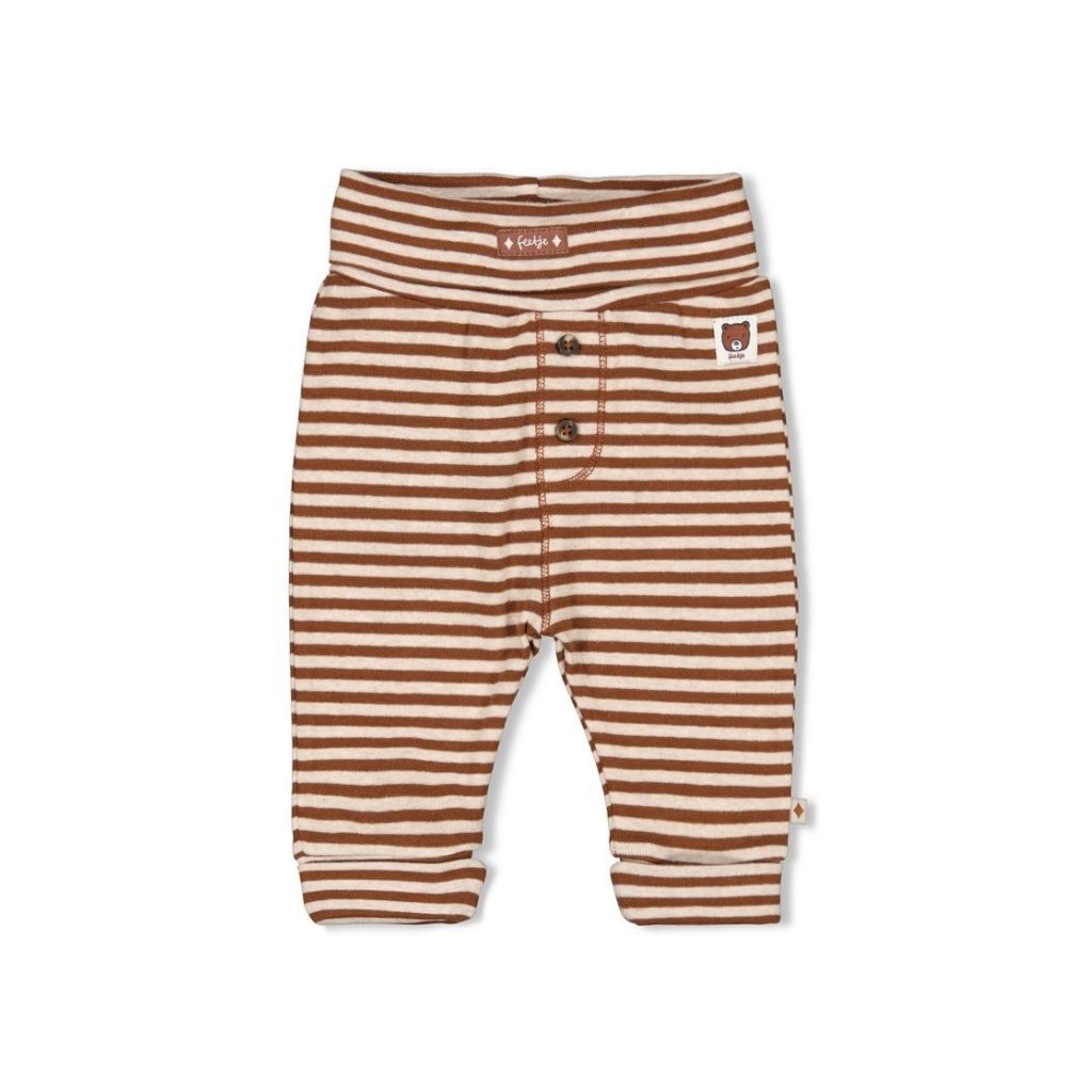 Feetje Pantalon rayé Wild World Brown