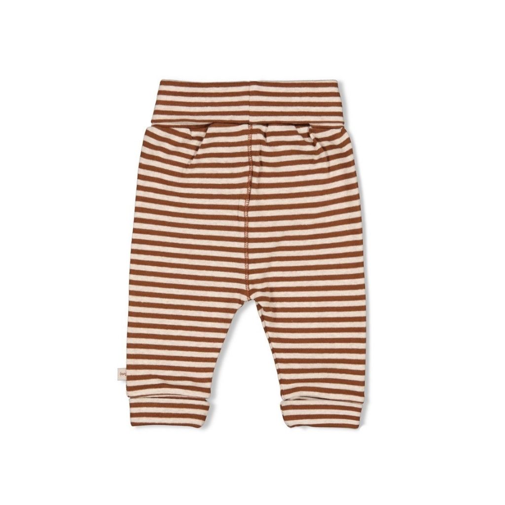 Feetje Pantalon rayé Wild World Brown