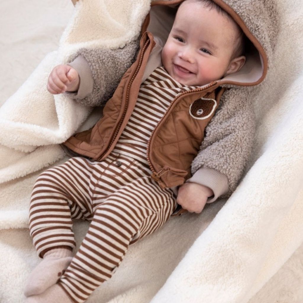 Feetje Pantalon rayé Wild World Brown