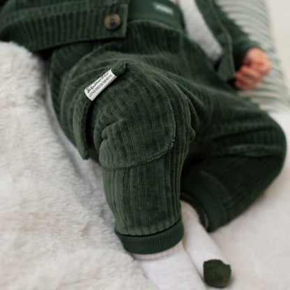Feetje Broek Velours Rib Wiggle and Waddle Jongens Green