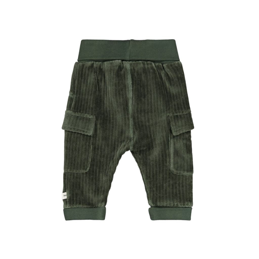 Feetje Broek Velours Rib Wiggle and Waddle Jongens Green