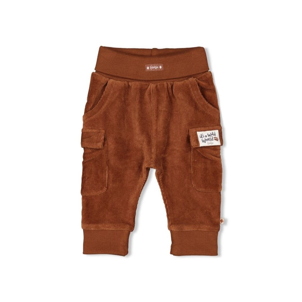 Feetje Pantalon velours côtelé Wild World Brown 