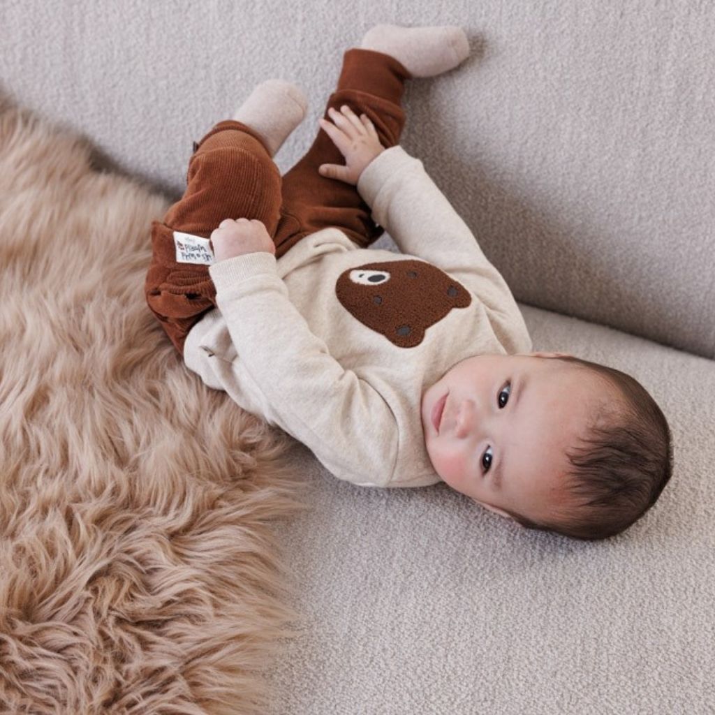 Feetje Pantalon velours côtelé Wild World Brown 