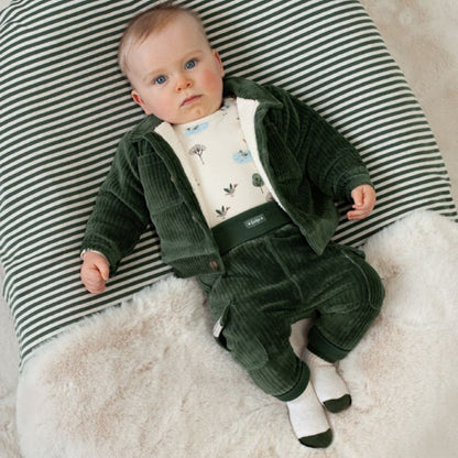 Feetje Veste En Velours Côtelé Wiggle and Waddle Garçons Green 
 
