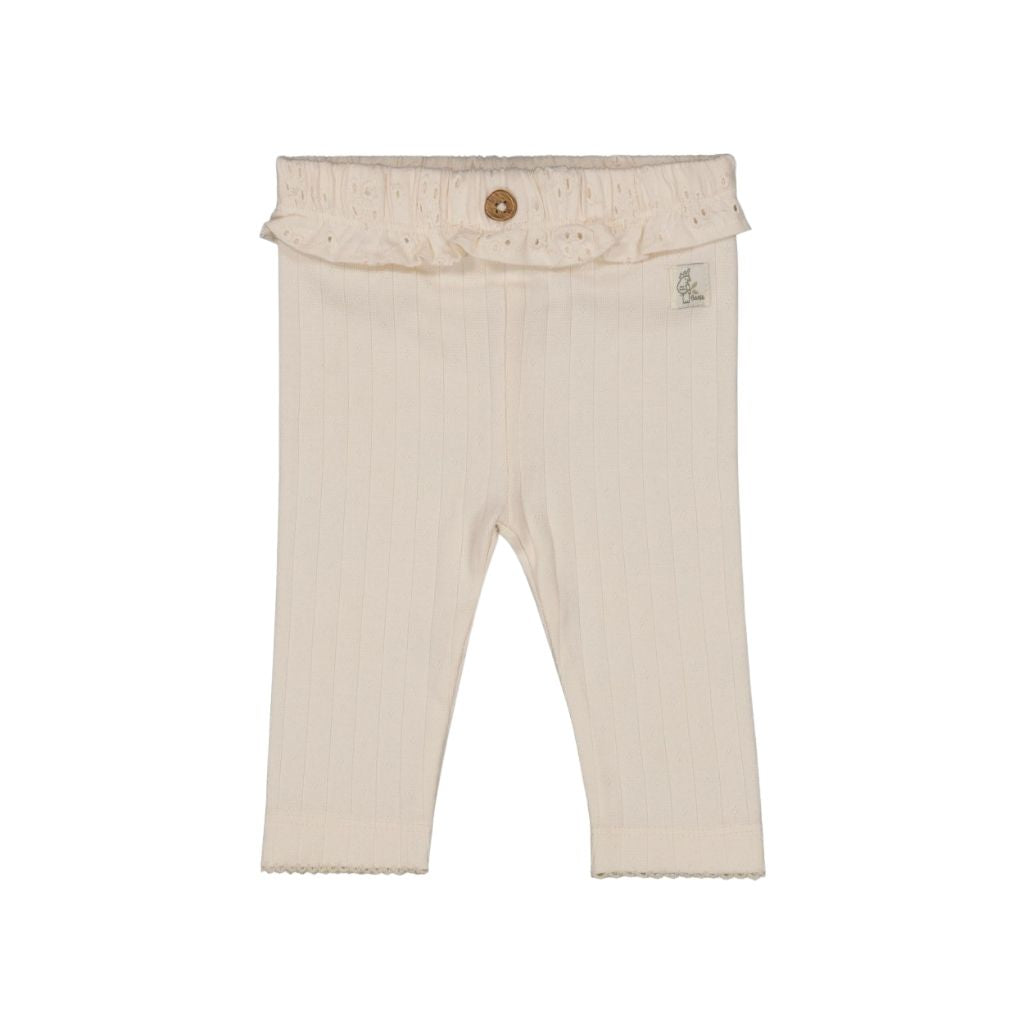 Legging Pointelle Rib Let Your Dreams Blossom Offwhite