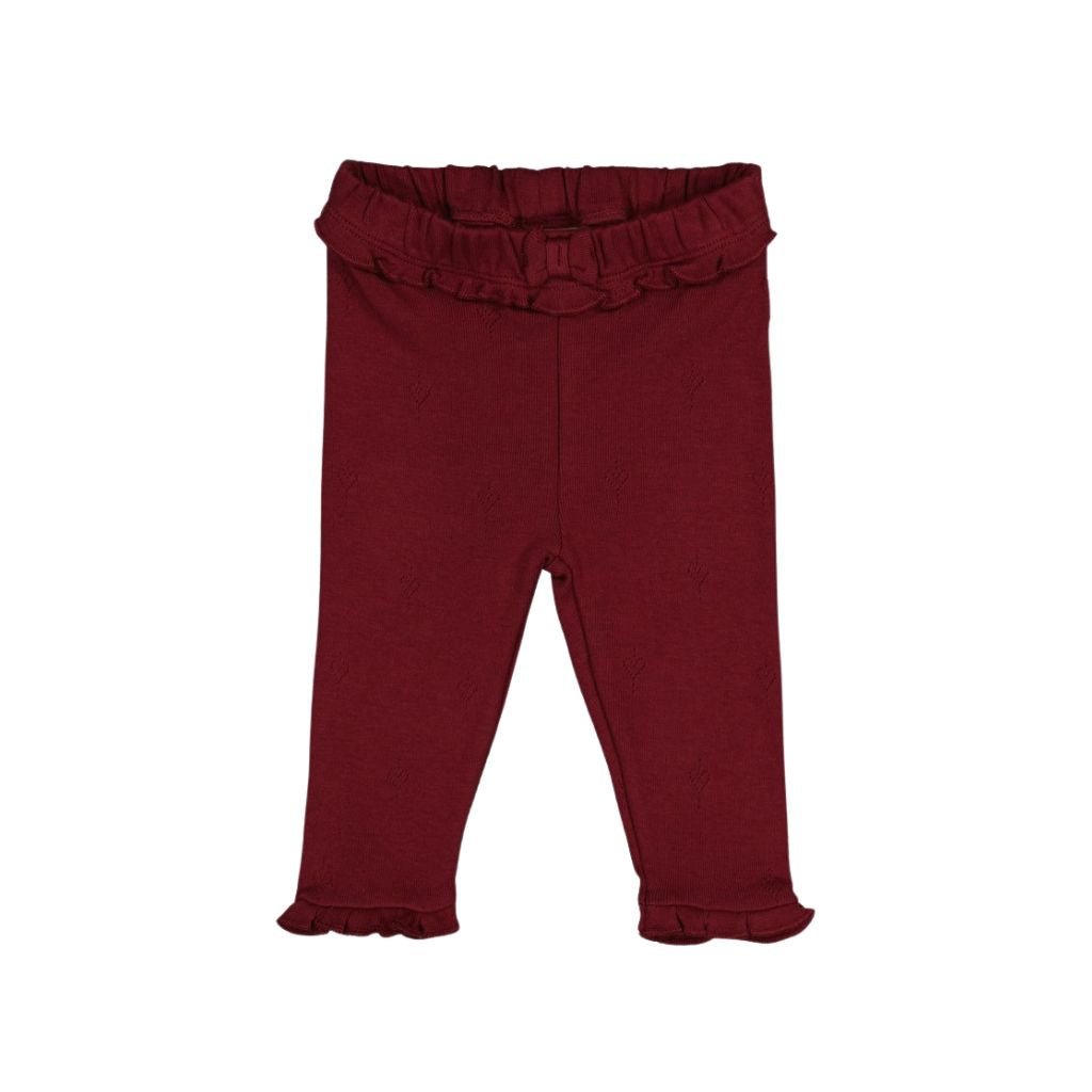 Feetje Legging Pointelle Rib My Little Love Meisjes Bordeaux