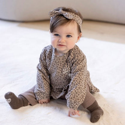 Feetje Legging rib Better Together Brown Melange