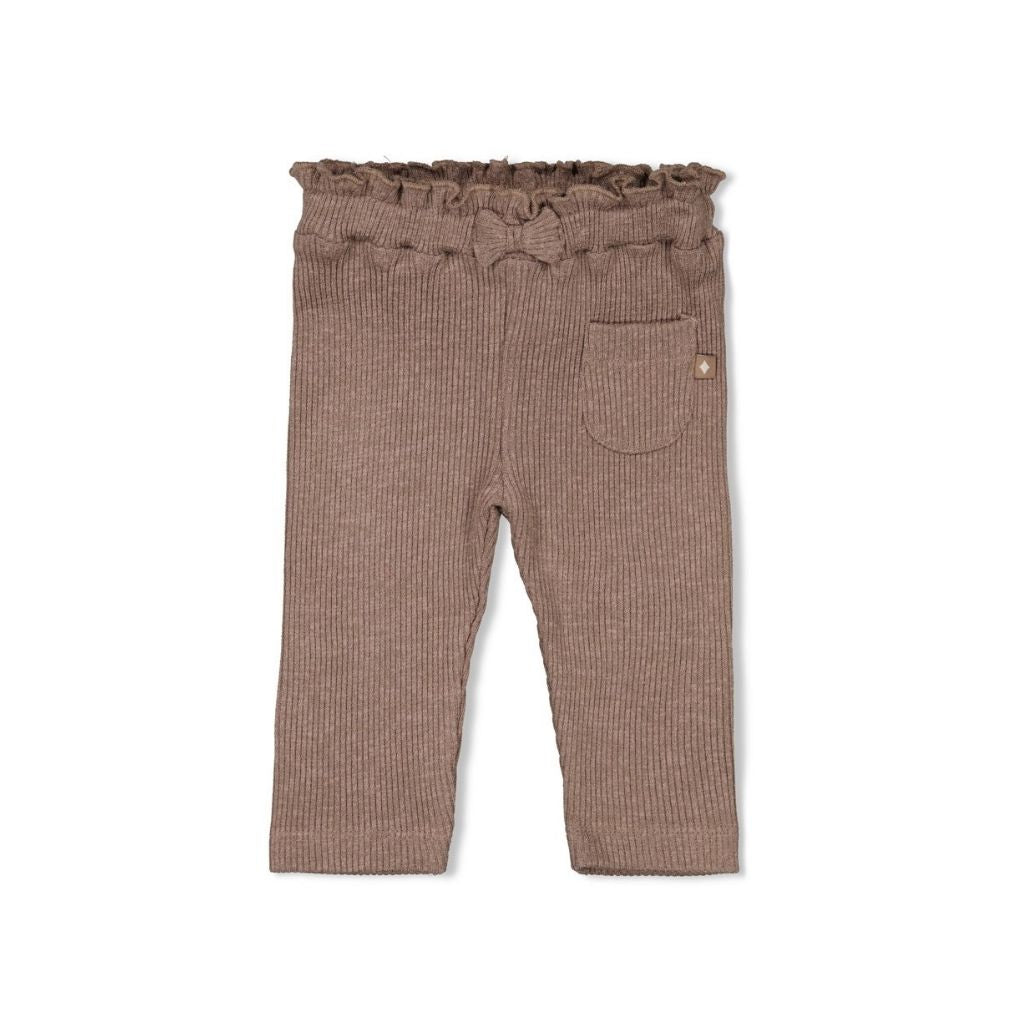 Feetje Legging rib Better Together Brown Melange