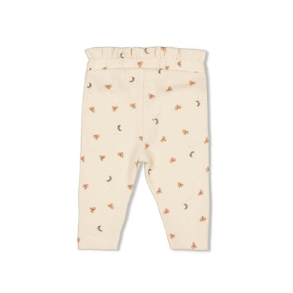Feetje Legging rib Dancing In The Moonlight Offwhite met motief