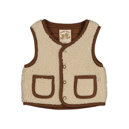 Feetje Gilet Teddy Réversible  Tiny Timber Tales Garçons Offwhite 