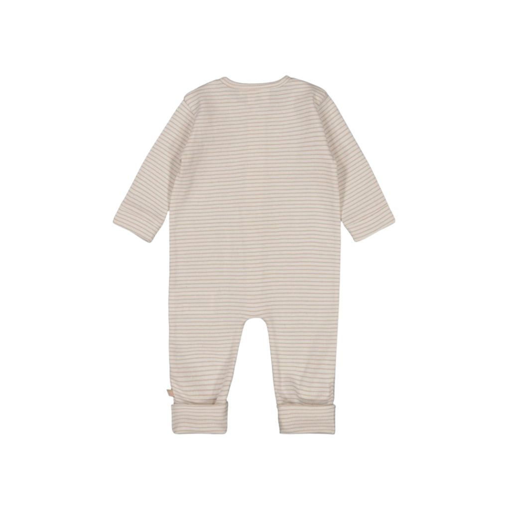 Feetje Pak Omslagvoet Rib Met Streep Honey Bear Sand