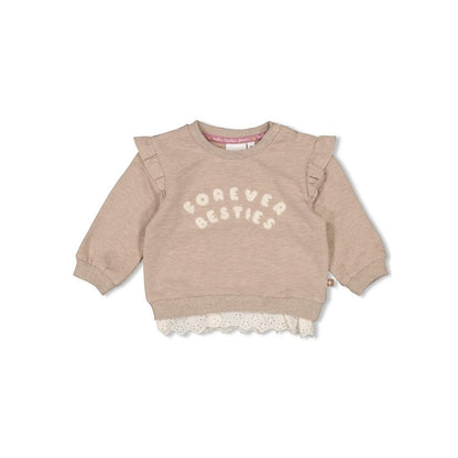 Feetje Sweater Better Together Taupe melange 