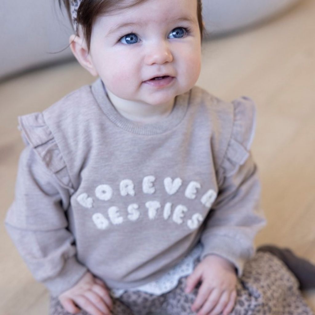 Feetje Sweater Better Together Taupe melange 