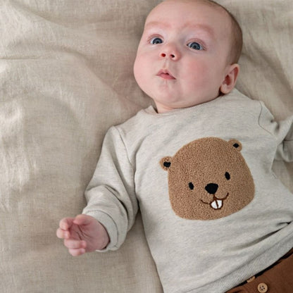 Feetje Pull Tiny Timber Tales Garçons Gray Melange