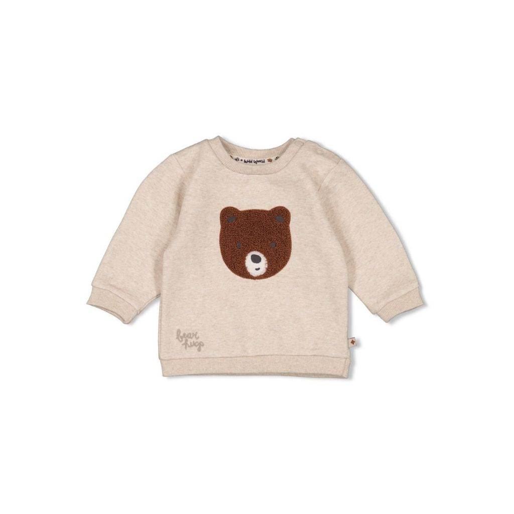 Feetje Pull Wild World Taupe melange 
