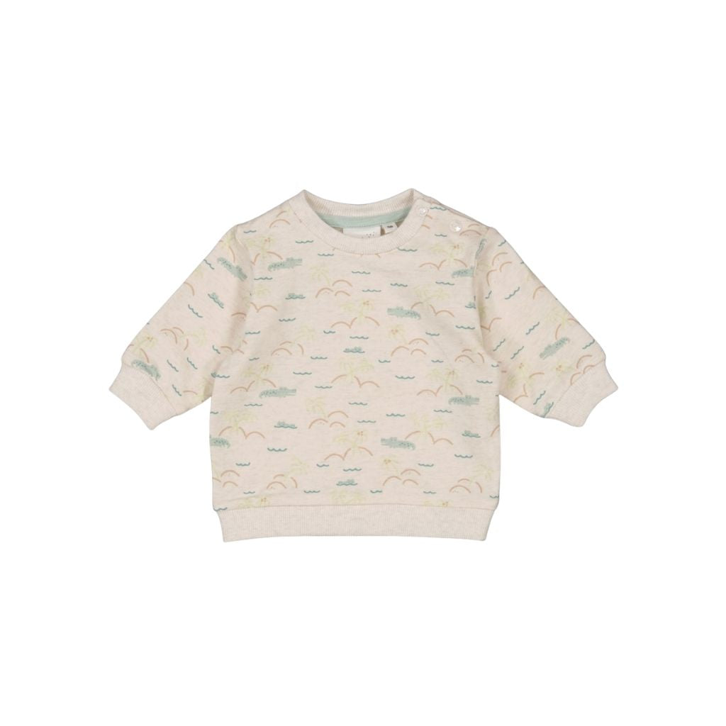 Pull Feetje You Croc my World Offwhite Melange