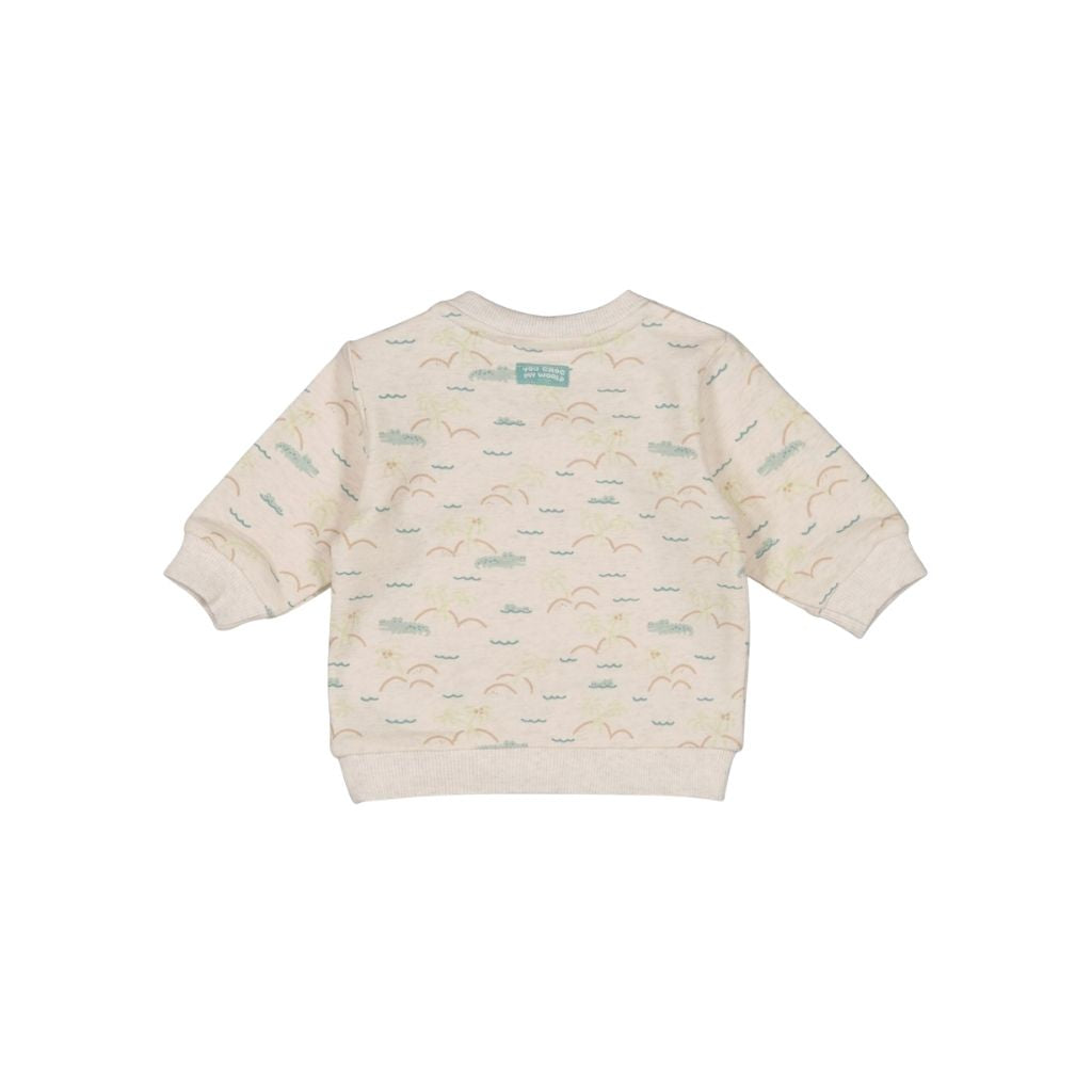 Pull Feetje You Croc my World Offwhite Melange