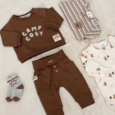 Feetje Sweater Relaxed Fit Tiny Timber Tales Jongens Brown