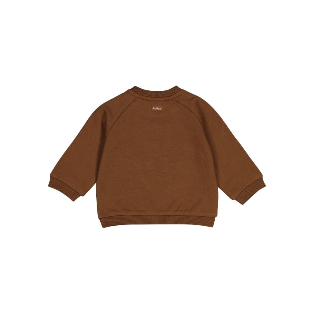 Feetje Sweater Relaxed Fit Tiny Timber Tales Jongens Brown
