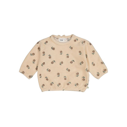 Feetje Pull En Velours Côtelé  Lucky Bloombird Filles Offwhite 