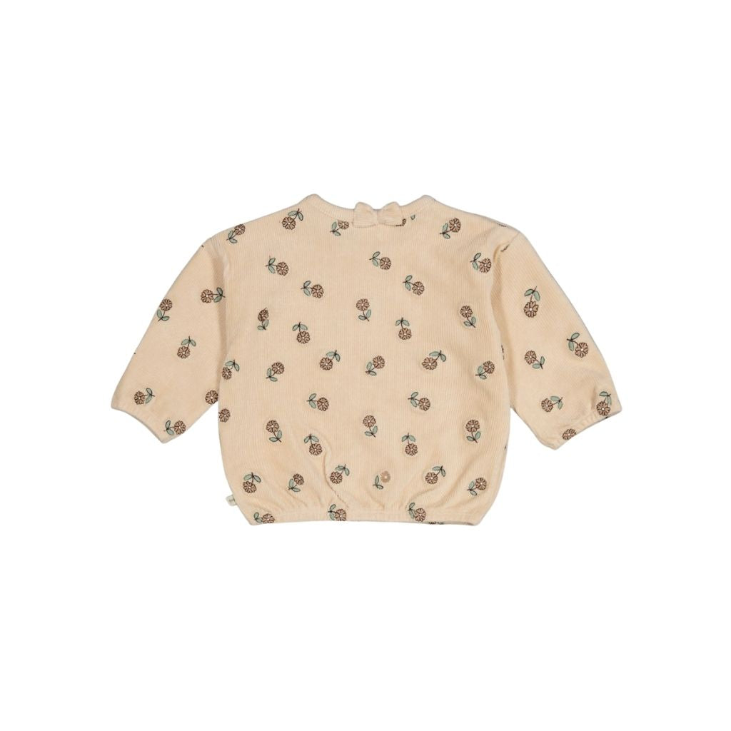 Feetje Pull En Velours Côtelé  Lucky Bloombird Filles Offwhite 