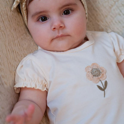 Fleetje T-shirt Let Your Dreams Blossom Offwhite