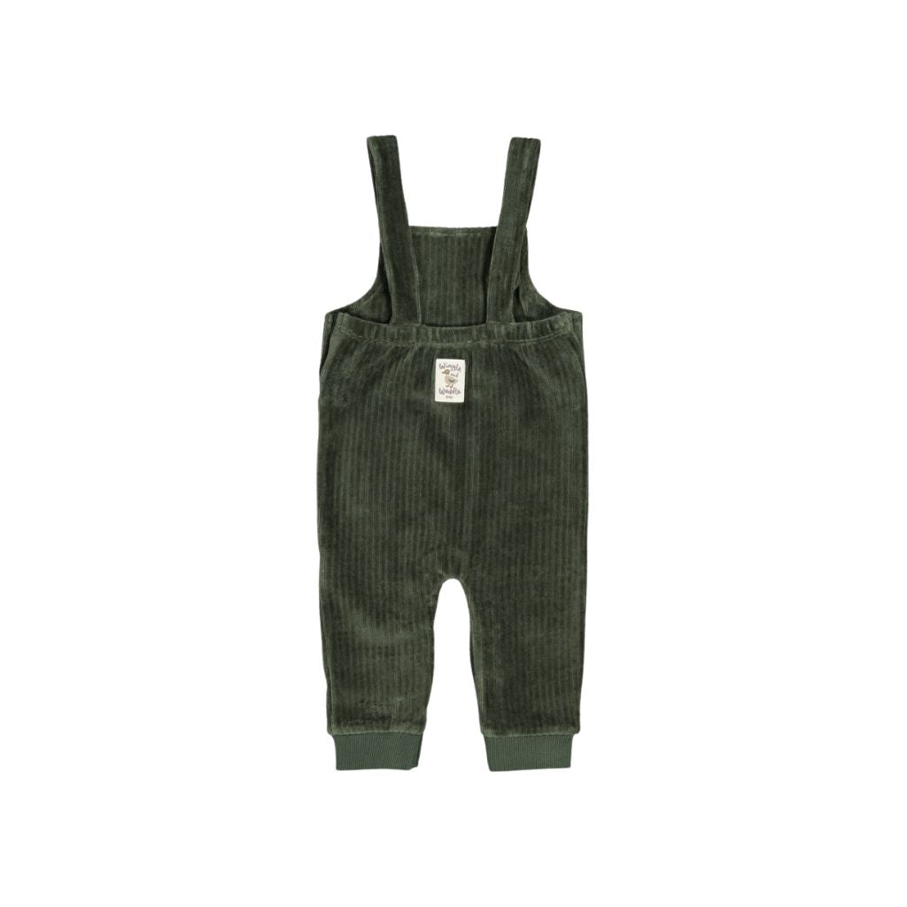 Feetje Tuinbroek Velours Rib Wiggle and Waddle Jongens Green