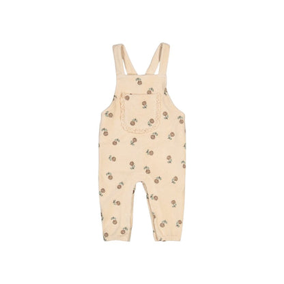 Feetje Salopette En Velours Côtelé Rib Lucky Bloombird Filles Offwhite 
