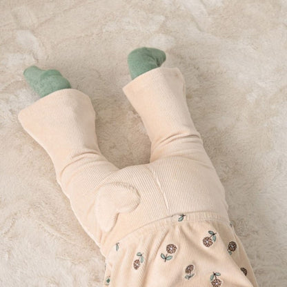 Feetje Pantalon évasé En Velours Côtelé Lucky Bloombird Filles Offwhite