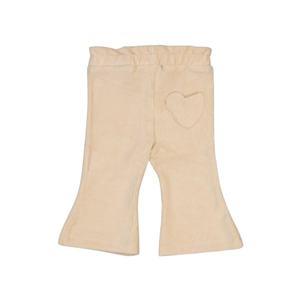 Feetje Pantalon évasé En Velours Côtelé Lucky Bloombird Filles Offwhite