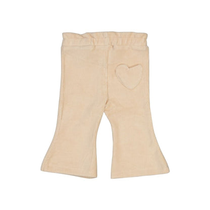 Feetje Pantalon évasé En Velours Côtelé Lucky Bloombird Filles Offwhite