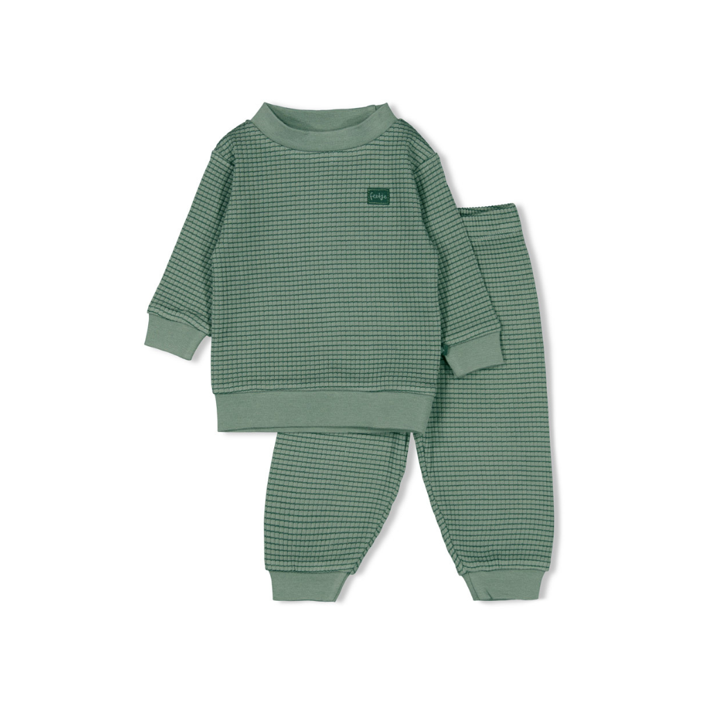 Feetje Pyjama bébé en tissu gaufré 2 pièces Sea Green