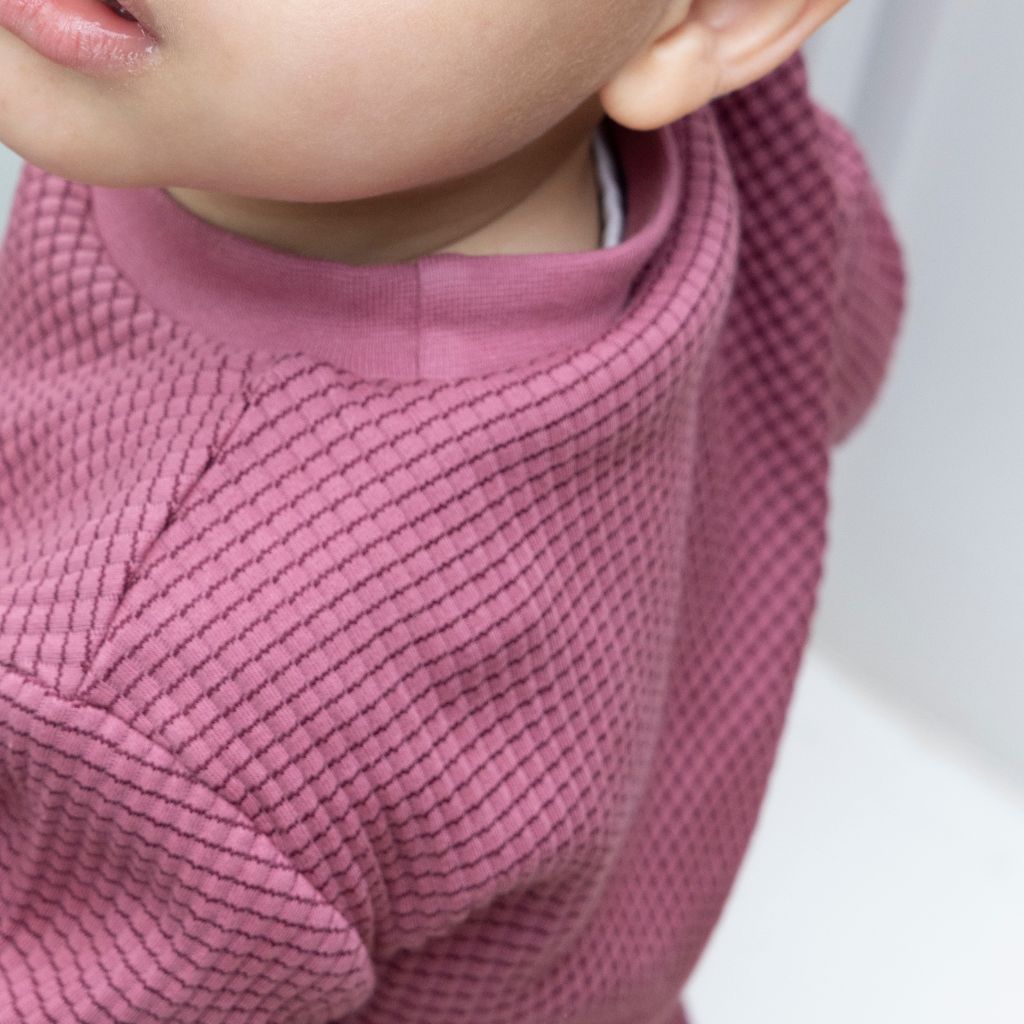 Feetje Pyjama baby wafel 2-delig Berry