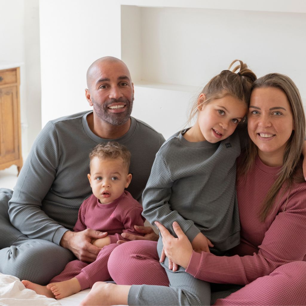 Feetje Pyjama en tissu gaufré 2 pièces pour adulte Sea Green