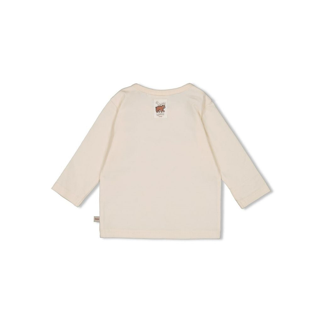 Feetje T-shirt lange mouwen Wild World Offwhite