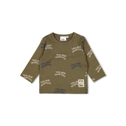 Feetje T-shirt lange mouwen Mountain Army Melange