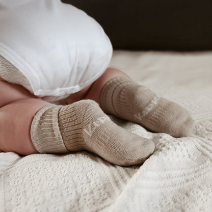 KipKep Blijf-Sokken Cookie Beige – 2 stuks