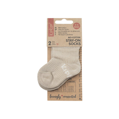 KipKep Blijf-Sokken Cookie Beige – 2 stuks