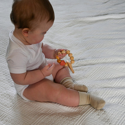 KipKep Blijf-Sokken Cookie Beige – 2 stuks