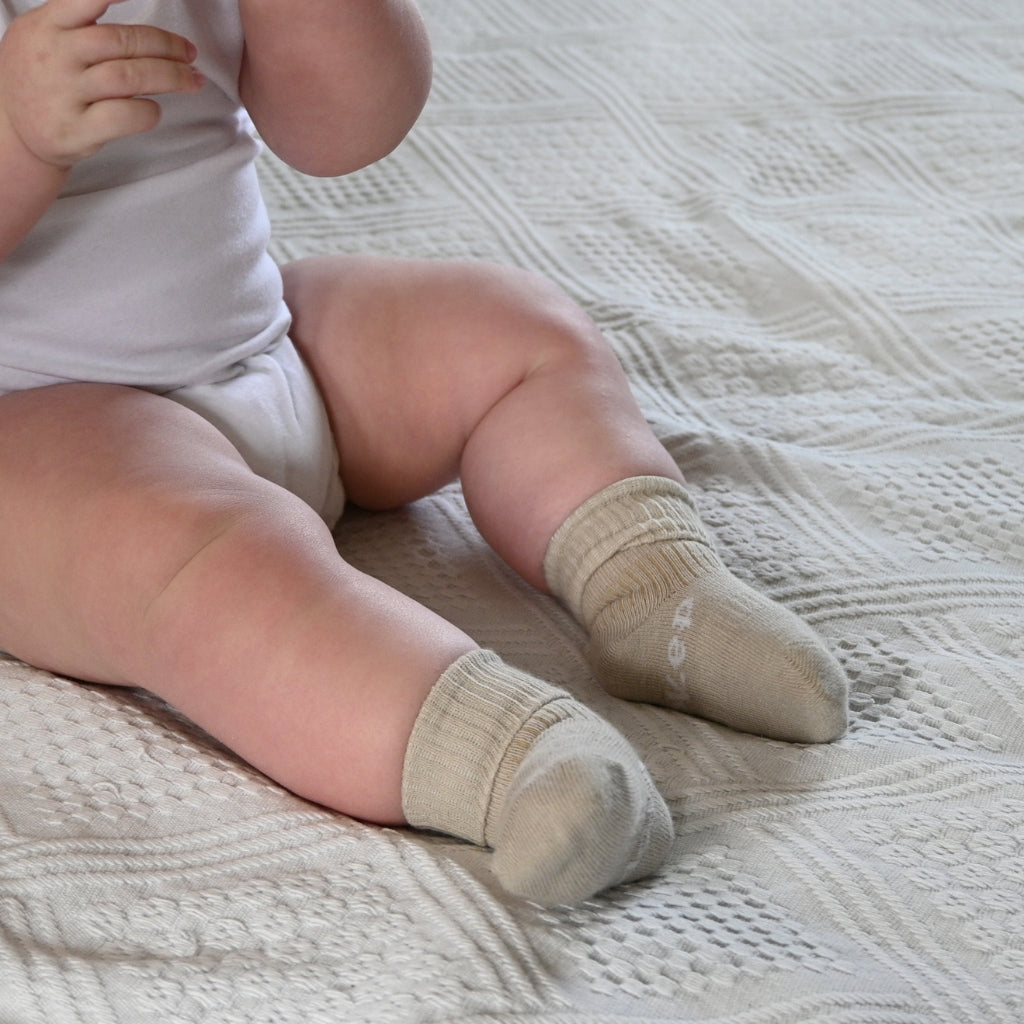 KipKep Blijf-Sokken Cookie Beige – 2 stuks